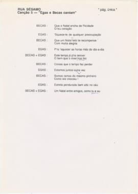 Letras da canção "Egas e Becas cantam"