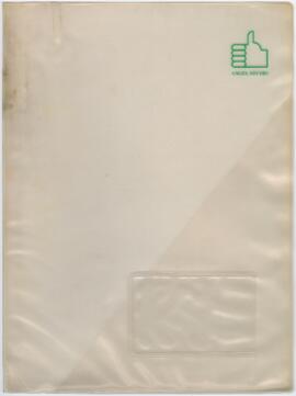 Cartões, apontamentos e catálogos