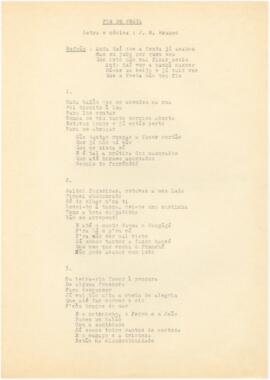 Letra da canção "Fim de Festa"