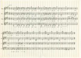 Parte de coro da canção "Cantata"