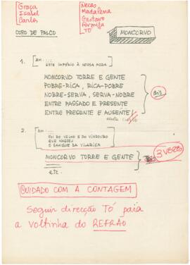 Indicações para coro de palco