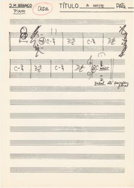 Cifras de piano de "A Noite"