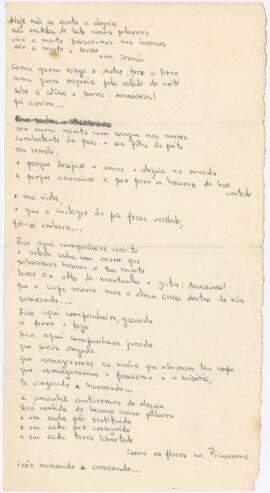 Poema / letra de canção