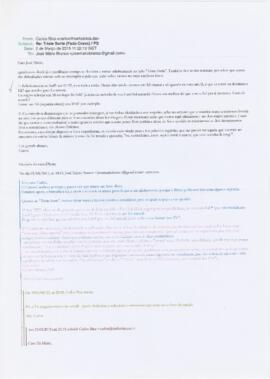 Correspondência de Carlos Bica para José Mário Branco