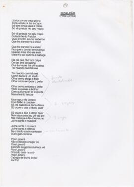 Letra da canção "D. Falcão"