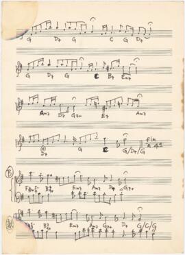 Partitura e cifras da canção "Zeca (Carta a José Afonso)"