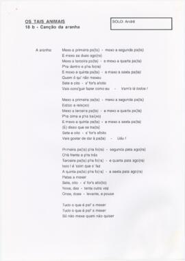 18 b - Canção da aranha