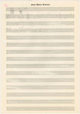 Partitura e cifras da canção "Tenho dó das estrelas"