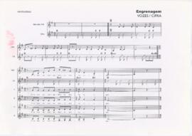 Partitura e cifras da canção "Engrenagem"