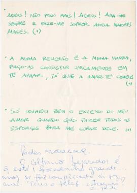 Excertos de texto + mensagem