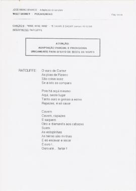 Adaptação da letra da canção "Mine, Mine, Mine"