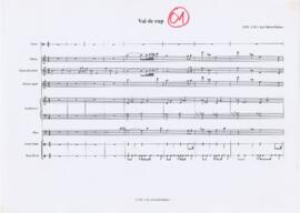Partitura geral da canção "Vai de rap"