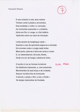 Poema "Horizonte" de Fernando Pessoa