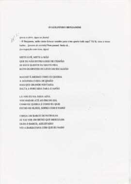 Letra de "O golfinho Benjamim"