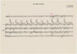 Partitura geral da canção "Lume brando"