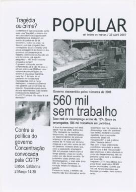 Proposta de capa de jornal