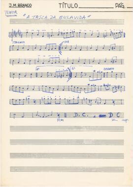 Parte de saxofone tenor da canção "A tasca da Belavida"