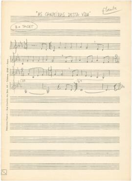 Parte de flauta da canção "As Canseiras Desta Vida"