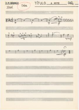 Parte de violas (coda) de "A Noite"