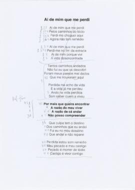 Ai de mim que me perdi