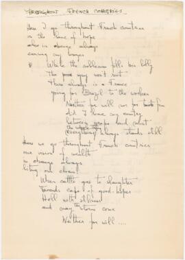 Tradução da letra da canção "Por terras de França"