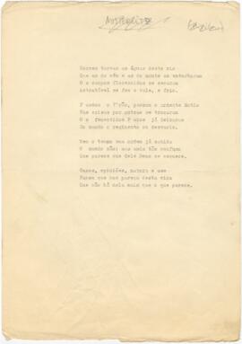 Poema "Correm turvas as águas deste rio"