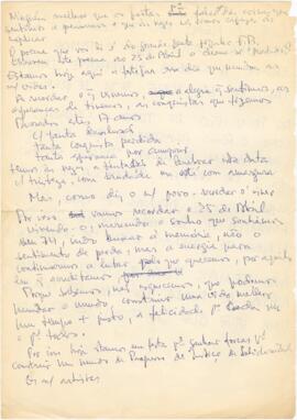 Discurso + texto do poema "Uma vez que já tudo se perdeu"