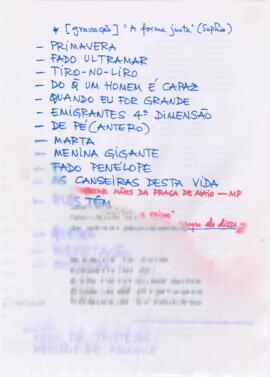 Alinhamento de concerto + poemas