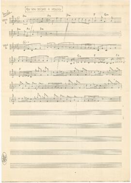 Partitura e cifras da canção "Eu vou beijar o menino"