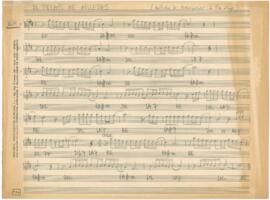 Partitura com melodia e cifras da canção "Si j'étais né ailleurs"