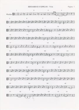 Parte de viola de arco de "Benjamim e o espelho"