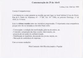 Convite para reunião