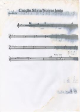 Parte de saxofone alto de "Coração Sílvia / Noivas lenta"