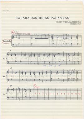 Parte de acordeão da canção "Balada das meias-palavras"