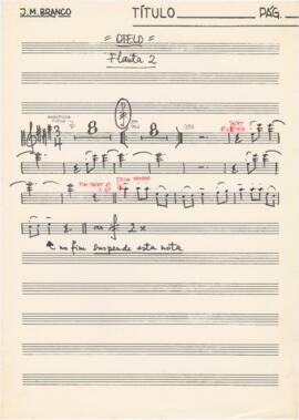 Parte de flauta 2 da canção "Otelo"