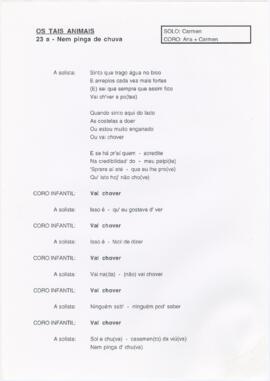 23 a- Nem pinga de chuva