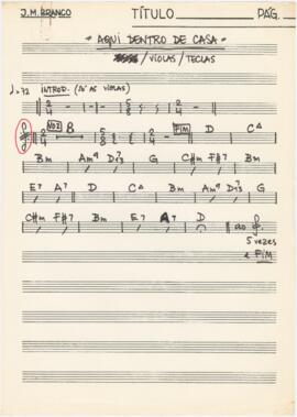 Cifras da canção "Aqui dentro de casa"