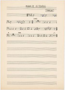 Parte de timbales da canção "Mudam-se os tempos mudam-se as vontades"