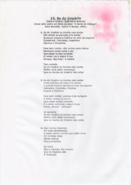 Letra da canção "Se do Império"