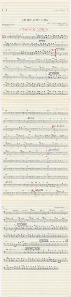 Parte de viola da canção "Ai! Quem me dera"