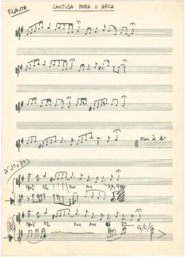 Parte de flauta da canção "Cantiga para o Zeca"