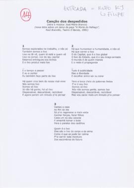 Canção dos despedidos