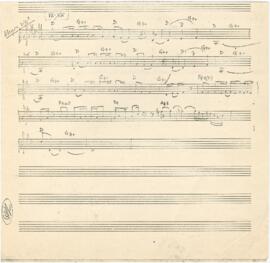 Partitura com melodia e cifras da canção "Vá, Vá"