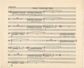 Parte de percussões da canção "Maio Maduro Maio"