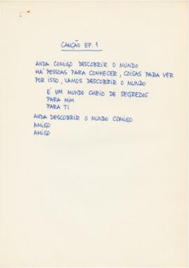Letra da canção "Ep. 1" + partitura