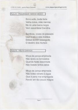 Letras da "Cena: piquenique/afogamento"