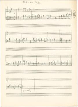 Partitura da canção "Camões e a tença"