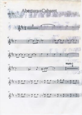 Parte de saxofone tenor de "Abertura + Cabaret"