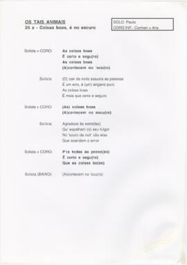 25 a - Coisas boas, é no escuro