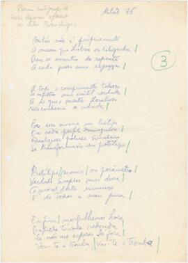 Poema "Milão 76"